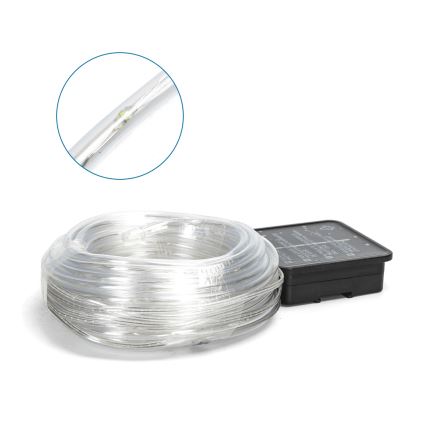 Aigostar - LED sončni niz 100xLED/8 funkcij 12 m IP65 hladna bela 800 mAh