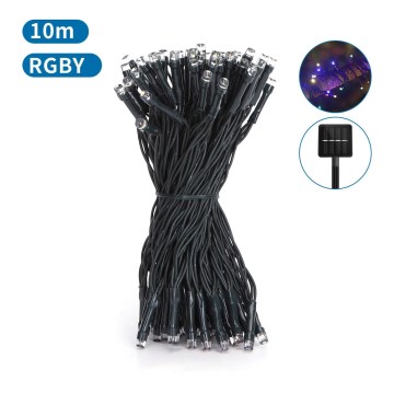 Aigostar - LED sončni niz 100 LED/8 načinov, 12 m, IP65, večbarven