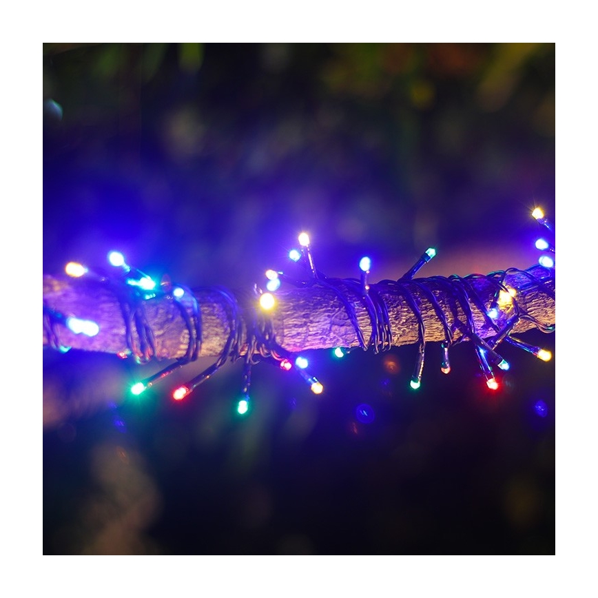 Aigostar - LED sončni niz 100 LED/8 načinov, 12 m, IP65, večbarven