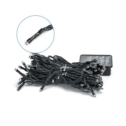 Aigostar - LED sončni niz 100xLED/8 funkcij 4x1m 800 mAh IP65 hladna bela