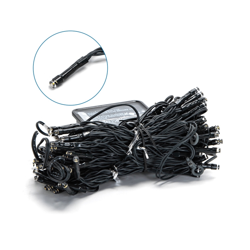 Aigostar - LED sončni  niz 100xLED/8 funkcij 4x1m IP65 topla bela 800 mAh
