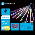 Aigostar - LED sončni niz 384xLED/13m IP65 1200 mAh večbarven
