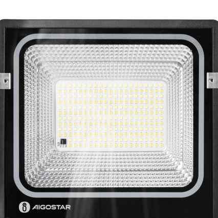 Aigostar - LED solarni reflektor LED/100W/3,2V 2000mAh 3000K/4000K/6500K IP66 + daljinski upravljalnik
