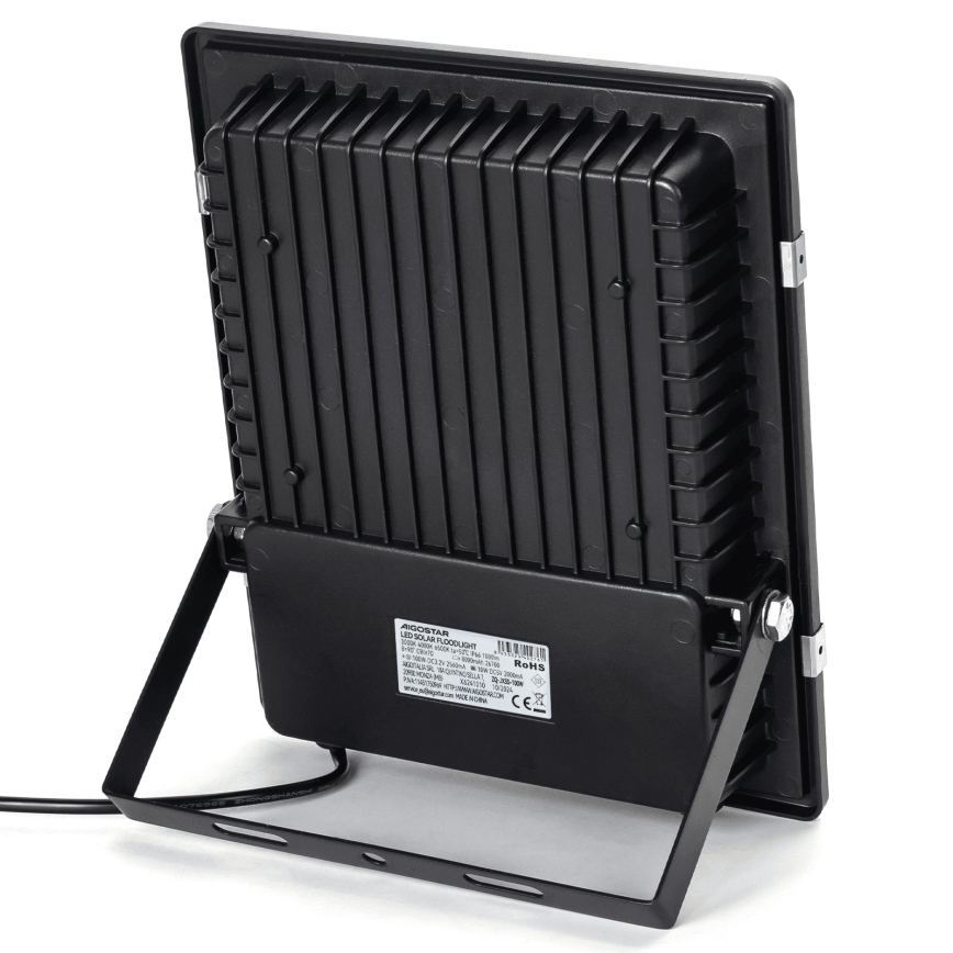 Aigostar - LED solarni reflektor LED/100W/3,2V 2000mAh 3000K/4000K/6500K IP66 + daljinski upravljalnik