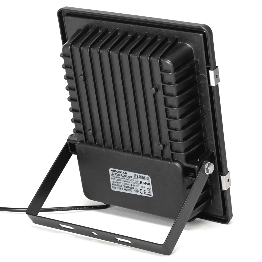 Aigostar - LED sončni reflektor LED/50W/3,2V 1200mAh 3000K/4000K/6500K IP66 + daljinski upravljalnik