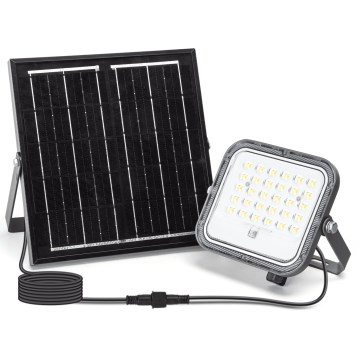 Aigostar - LED sončni reflektor z nastavljivo svetlostjo LED/50W/3,4V 3000/4000/6500K IP66 4000 mAh + daljinski upravljalnik