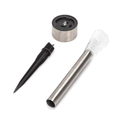 Aigostar - LED Sončno svetilo LED/2V IP44 40 mAh matni krom