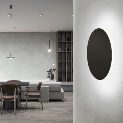 Aigostar - LED Stenska svetilka LED/12W/230V 6500K 25 cm črna