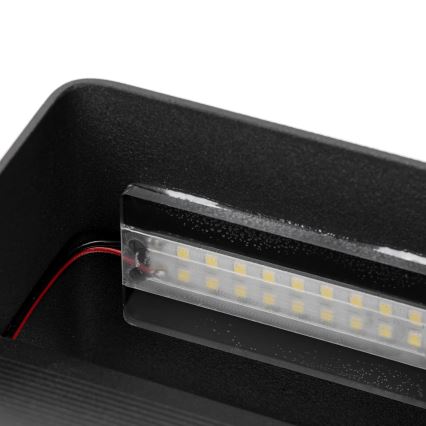 Aigostar - LED Stenska svetilka LED/5,5W/230V 10x10 cm črna