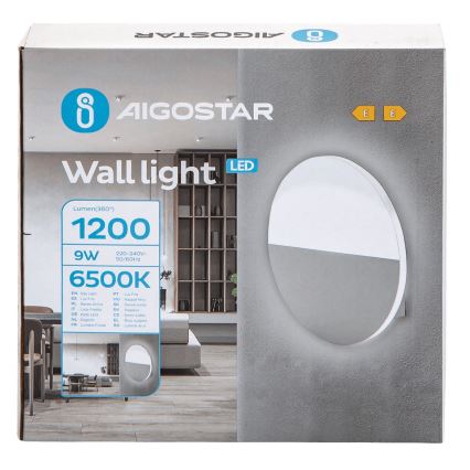 Aigostar - LED Stenska svetilka LED/9W/230V 6500K bela