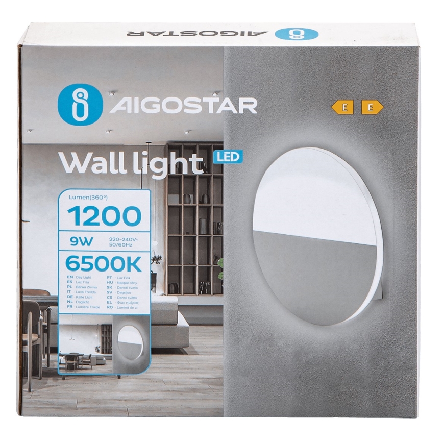 Aigostar - LED Stenska svetilka LED/9W/230V 6500K bela