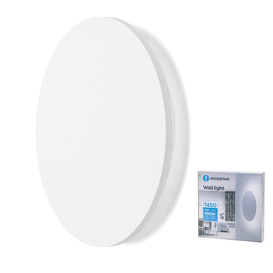 Aigostar - LED stensko svetilo LED/12W/230V 6500K 25 cm bela