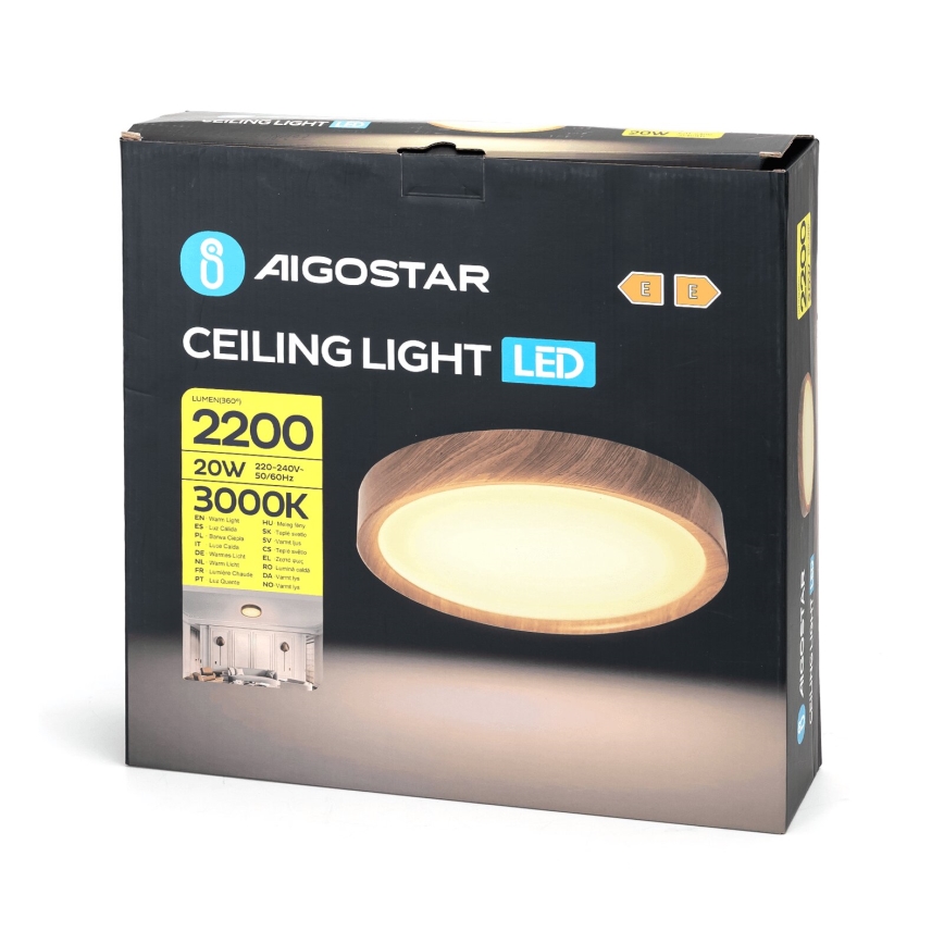 Aigostar - LED Stropna svetilka LED/20W/230V 3000K pr. 33,7 cm
