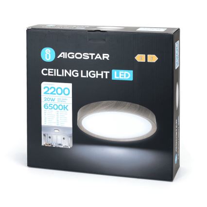 Aigostar - LED Stropna svetilka LED/20W/230V 6500K pr. 33,7 cm
