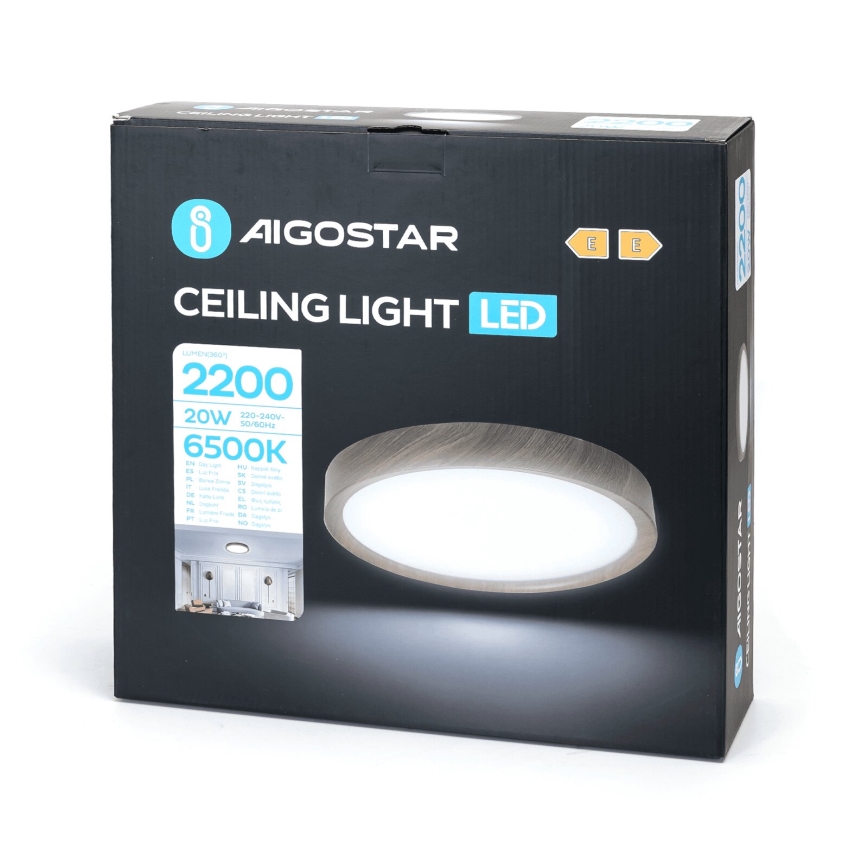 Aigostar - LED Stropna svetilka LED/20W/230V 6500K pr. 33,7 cm