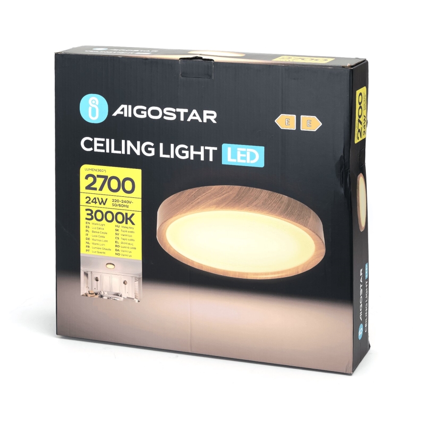 Aigostar - LED Stropna svetilka LED/24W/230V 3000K pr. 38,3 cm