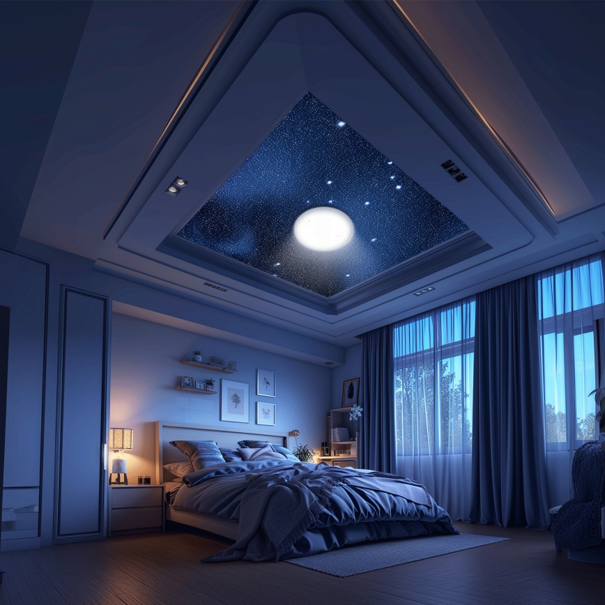 Aigostar - Zatemnljivo LED stropno svetilo MESH LED/36W/230V 3000-6500K premer 49,5 cm + daljinski upravljalnik