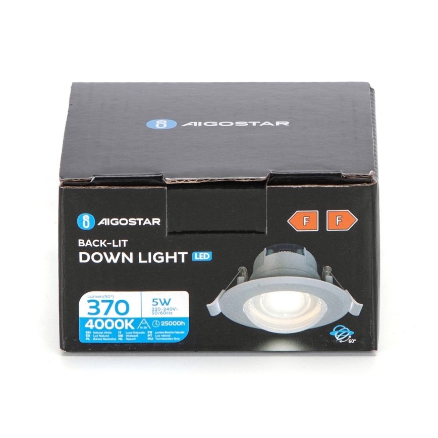 Aigostar - LED Stropna svetilka LED/5W/230V 4000K pr. 8,5 cm bela