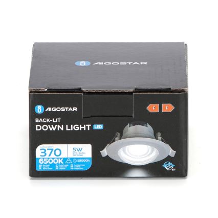 Aigostar - LED Stropna svetilka LED/5W/230V 6500K pr. 8,5 cm bela