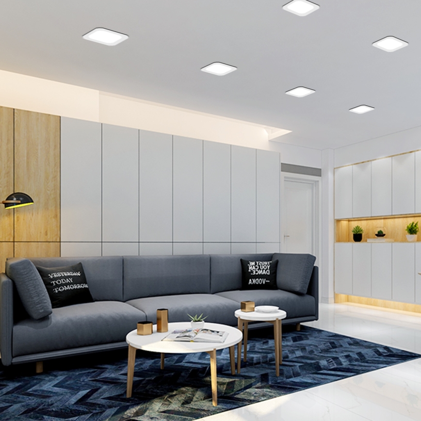 Aigostar - LED Stropna svetilka LED/6W/230V 6500K 12x12 cm bela