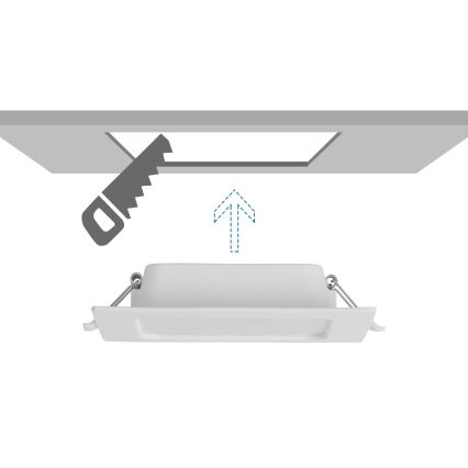 Aigostar - LED Stropna svetilka LED/6W/230V 6500K 12x12 cm bela