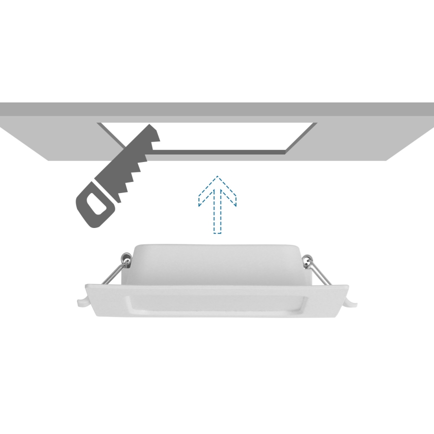Aigostar - LED Stropna svetilka LED/6W/230V 6500K 12x12 cm bela