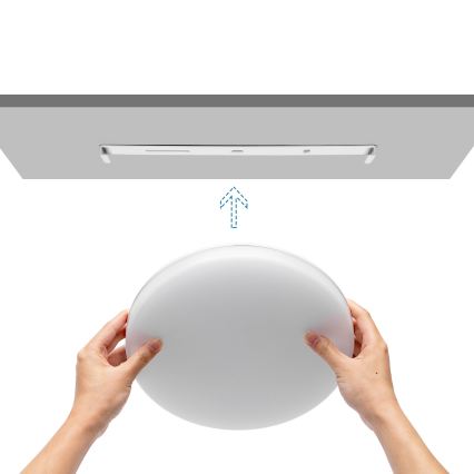 Aigostar - Zatemnljiva LED stropna svetilka za kopalnico LED/24W/230V 3000K-6500K IP54 + daljinski upravljalnik