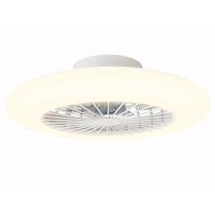 Aigostar - LED zatemnitvena stropna svetilka z ventilatorjem LED/40W/230V 2700-6500K premer 48,5 cm bela + daljinski upravljalnik