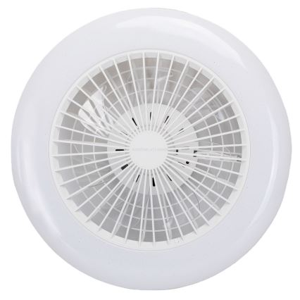 Aigostar - LED zatemnitvena stropna svetilka z ventilatorjem LED/40W/230V 2700-6500K premer 48,5 cm bela + daljinski upravljalnik