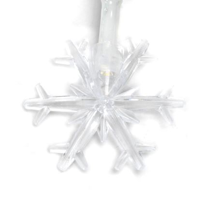Aigostar - LED svetlobni niz 10xLED/3xAA 1,5m topla bela snežinke
