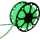 Aigostar - LED Trak 50m LED/300W/230V IP65 zelena