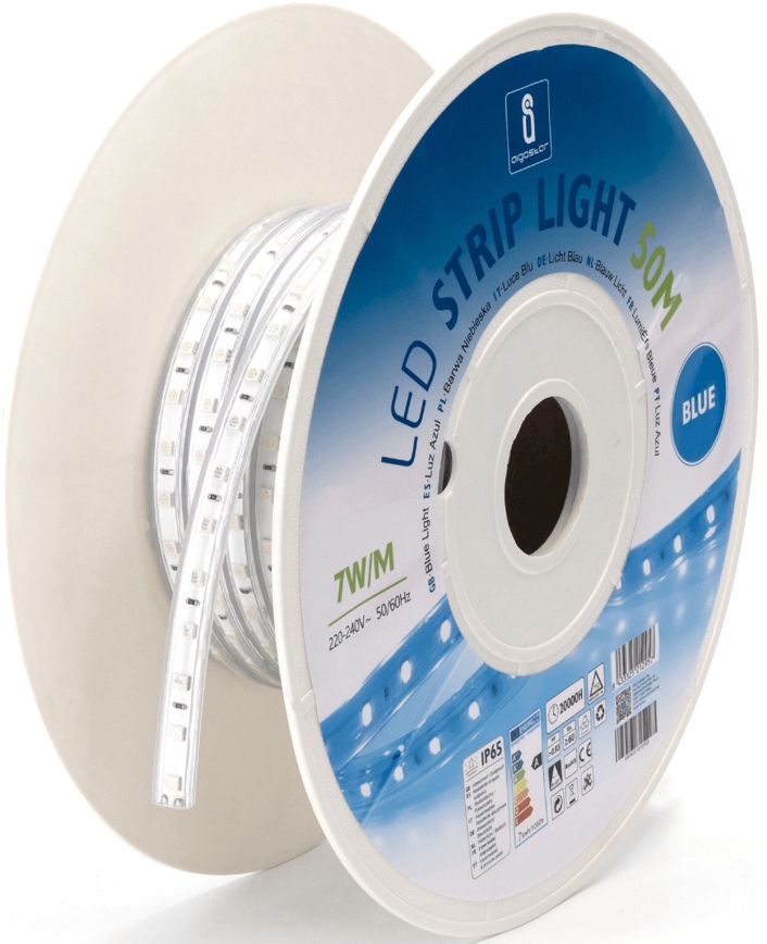 Aigostar - LED Trak LED/350W/230V 50m modra IP65