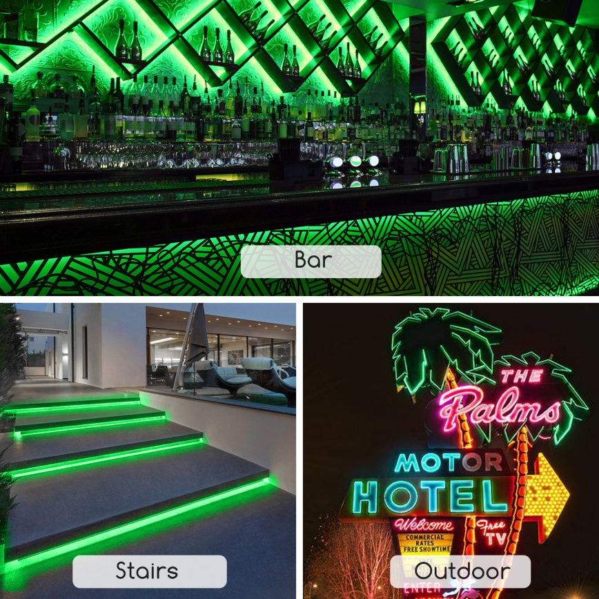 Aigostar - LED Trak LED/350W/230V 50m zelena IP65
