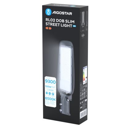 Aigostar - LED ulična svetilka SLIM LED/100W/230V 6500K IP65
