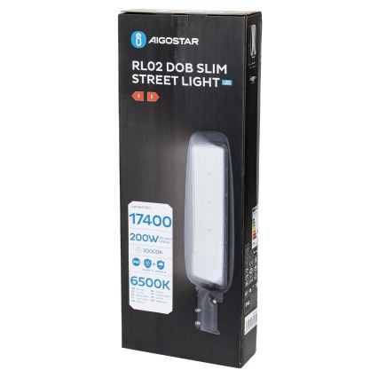 Aigostar - LED ulična svetilka SLIM LED/200W/230V 6500K IP65