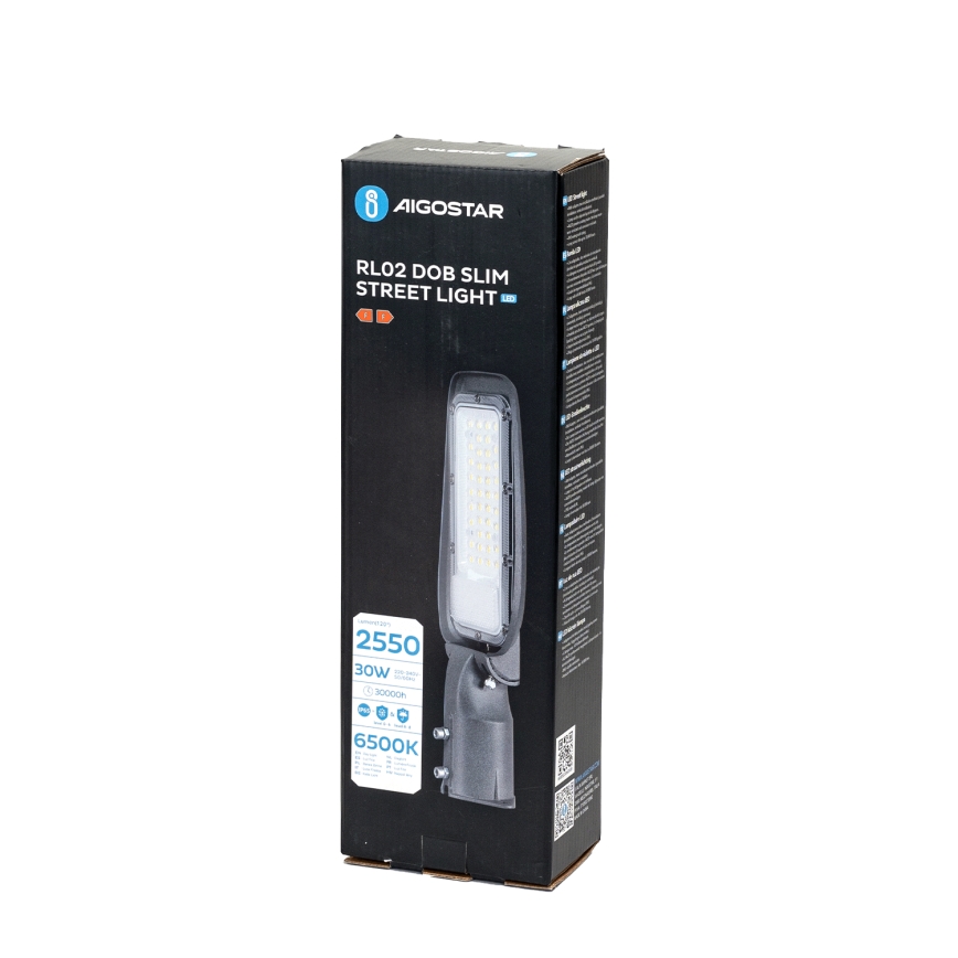 Aigostar - LED ulična svetilka SLIM LED/30W/230V 6500K IP65