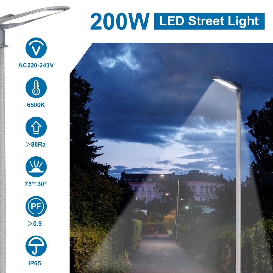 Aigostar - LED ulično svetilo SLIM LED/200W/230V 6500K IP65