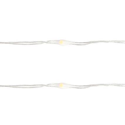Aigostar - LED  veriga 100xLED/3xAA 10,3m topla bela