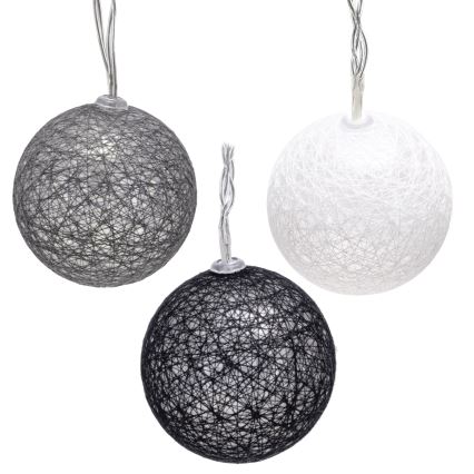 Aigostar - LED  veriga 10xLED/3xAA 2m topla bela