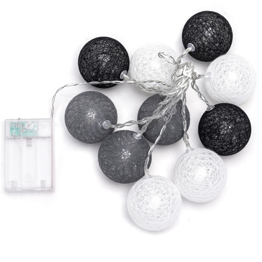 Aigostar - LED  veriga 10xLED/3xAA 2m topla bela