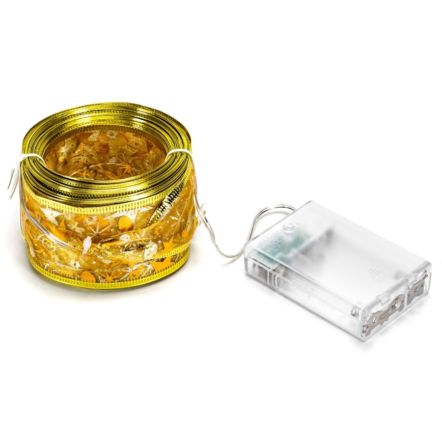 Aigostar - LED veriga 50xLED/3xAA 5m topla bela zlata