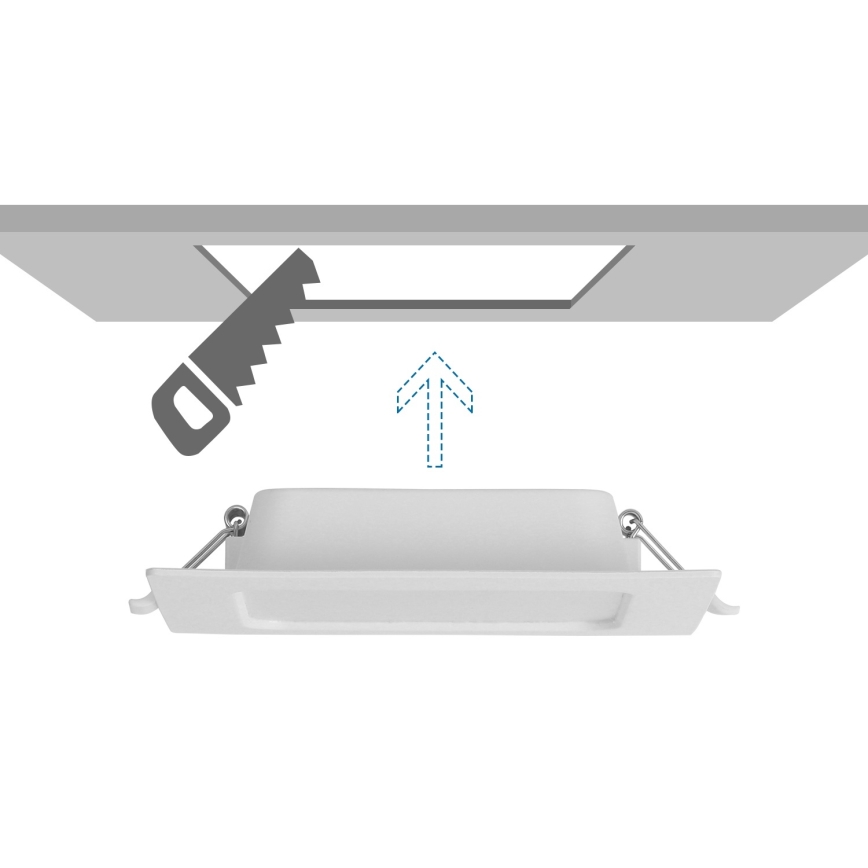 Aigostar - LED vgradna stropna svetilka LED/9W/230V 4000K 14,5x14,5 cm bela