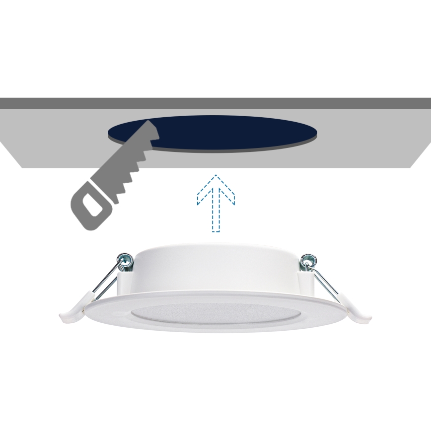 Aigostar - LED Vgradna svetilka LED/6W/230V 3000K pr. 11,8 cm bela