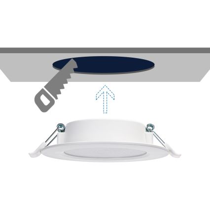 Aigostar - LED Vgradna svetilka LED/6W/230V 4000K pr. 11,8 cm bela