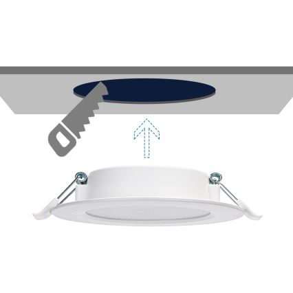 Aigostar - LED Vgradna svetilka LED/9W/230V 4000K pr. 14,5 cm bela