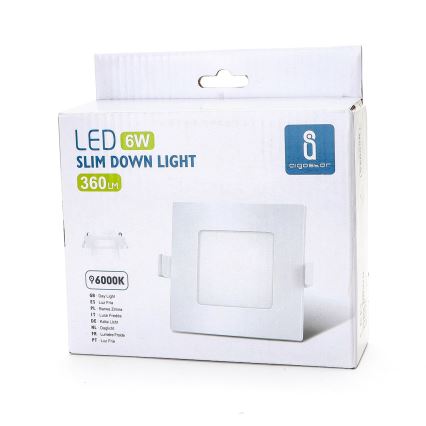 Aigostar - LED Vgradna svetilka ULTRATHIN LED/6W/230V 6000K bela