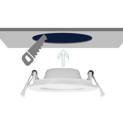 Aigostar - LED Vgradna svetilka ULTRATHIN LED/9W/230V 6000K bela