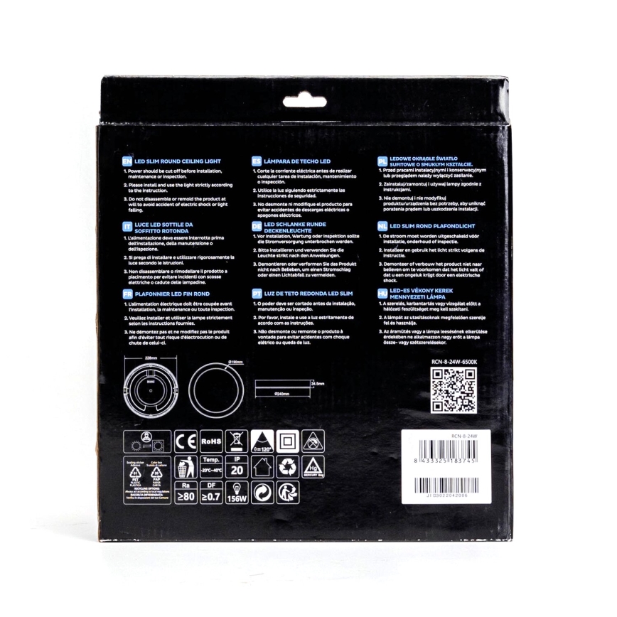 Aigostar - LED Vgradna svetilka ULTRATHIN LED/9W/230V 6000K bela