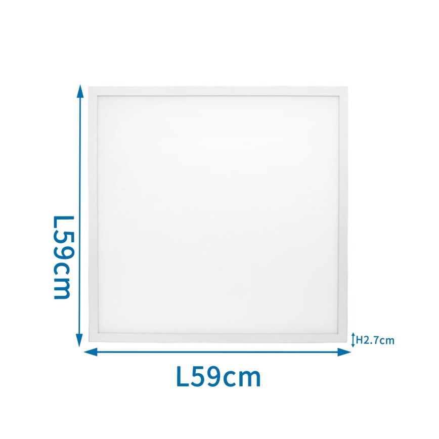 Aigostar - LED Vgradni panel LED/40W/230V 3000K/4000K/6500K 60x60cm bela
