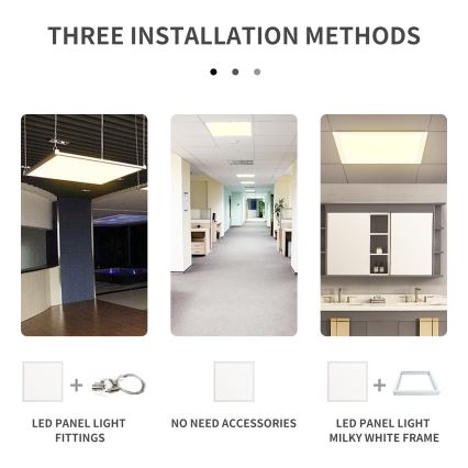 Aigostar - LED Vgradni panel LED/40W/230V 6500K 60x60cm bela